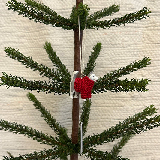 Husky "Sweater Friend" Ornament