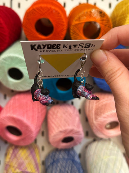 Black Cat "Sweater Friend" Earrings