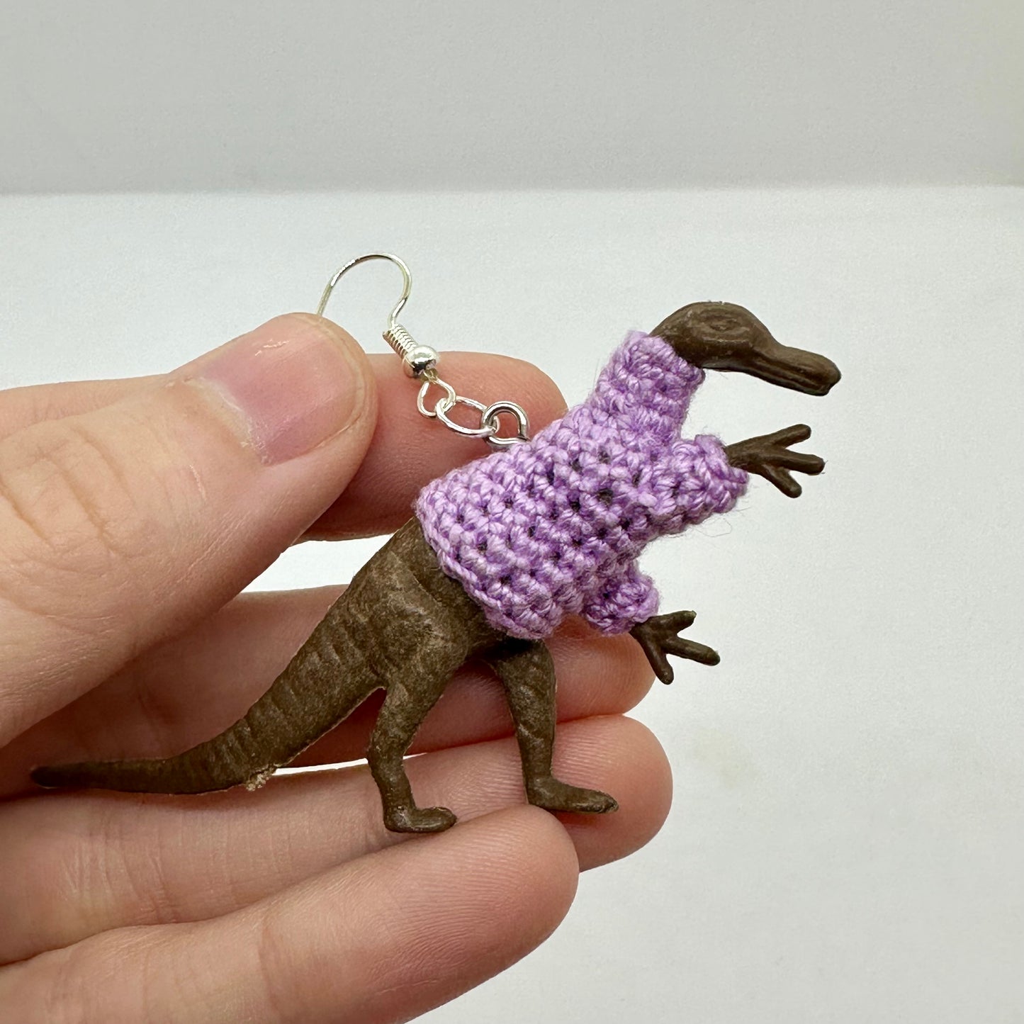 Dinosaur "Sweater Friend" Large Earrings - Spoonbills