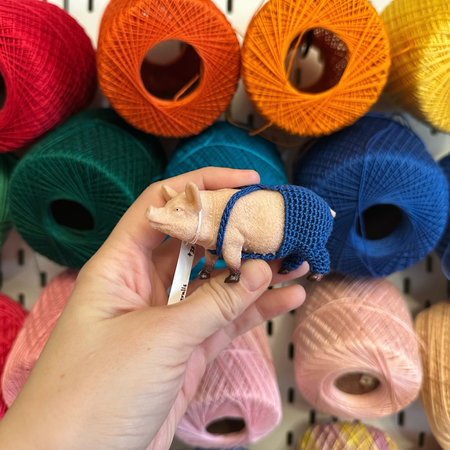 Pig in Overalls Figurine