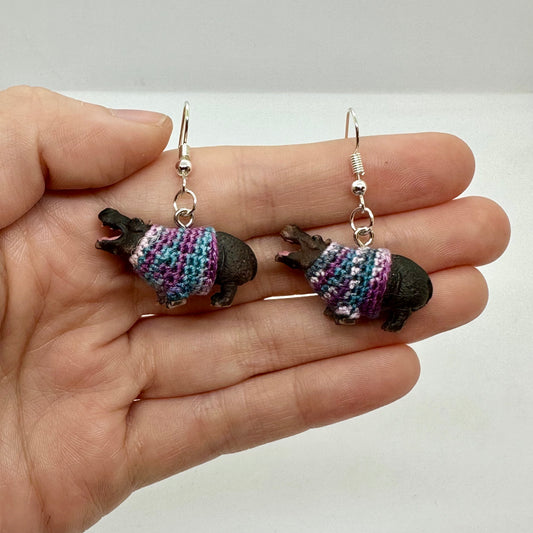 Hippos "Sweater Friend" Small Earrings