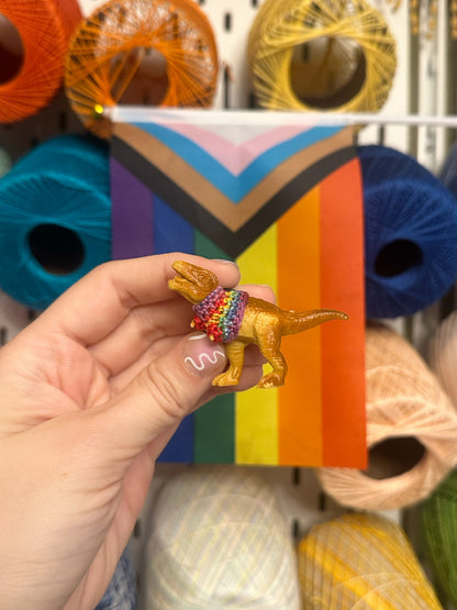 Pride T-Rex "Sweater Friend” Magnet