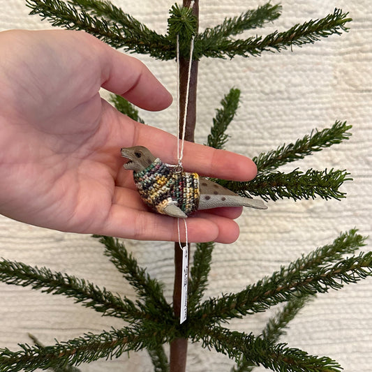 Brown Seal "Sweater Friend" Ornament - King of the Coop sweater