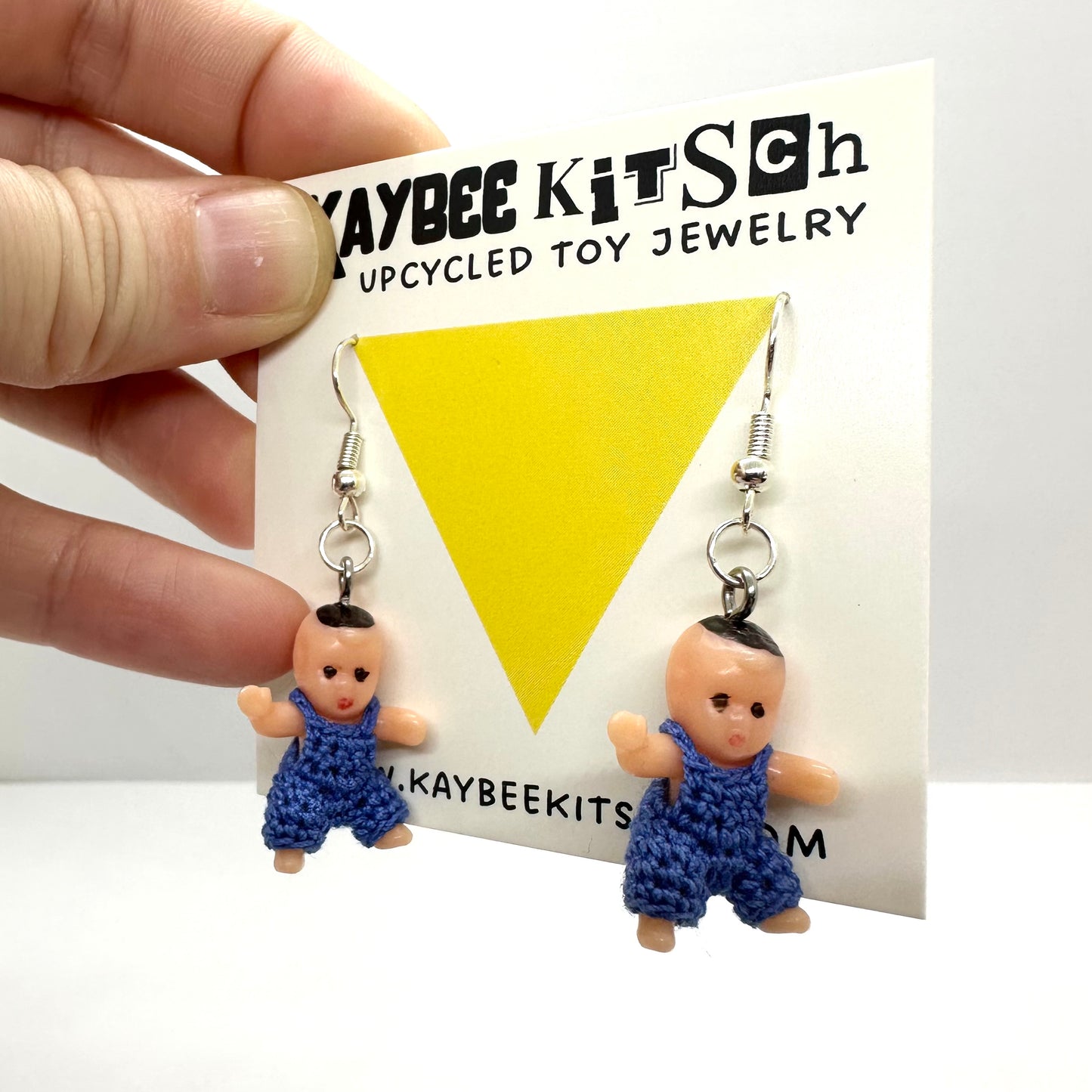 Babies in Overalls Small Earrings