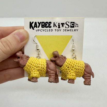 Hippos "Sweater Friend" Large Earrings