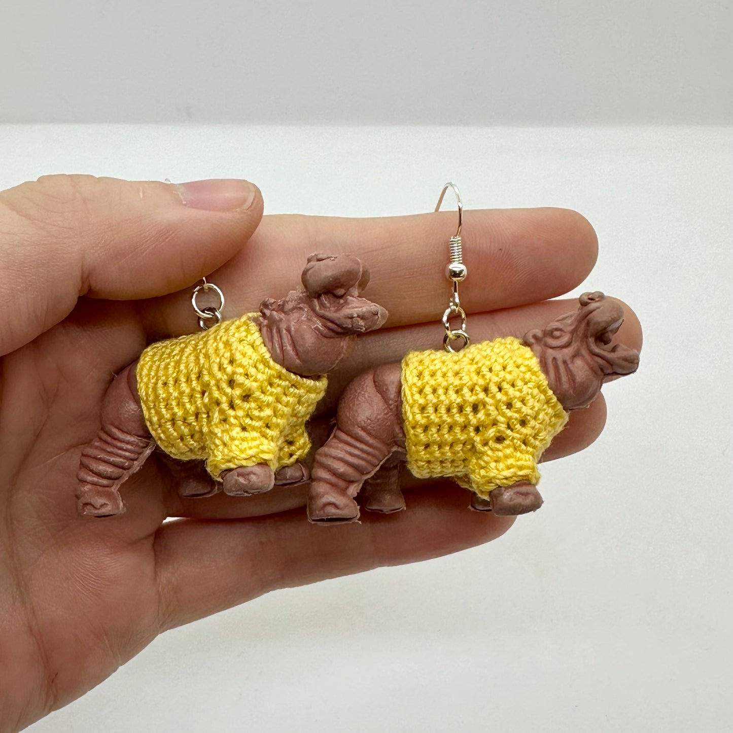 Hippos "Sweater Friend" Large Earrings