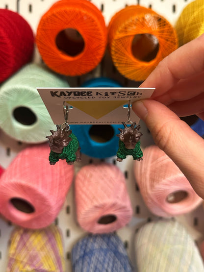 Triceratops "Sweater Friend" Earrings