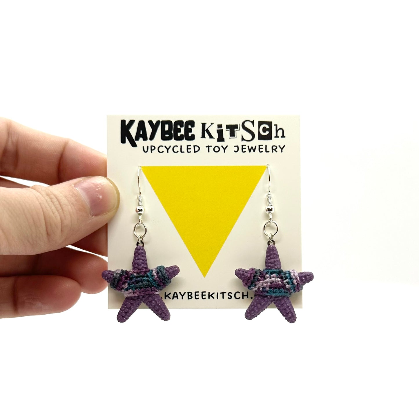 Purple Starfish Small "Sweater Friend" Earrings