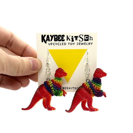 Dilophosaurus Large "Sweater Friend" Earrings