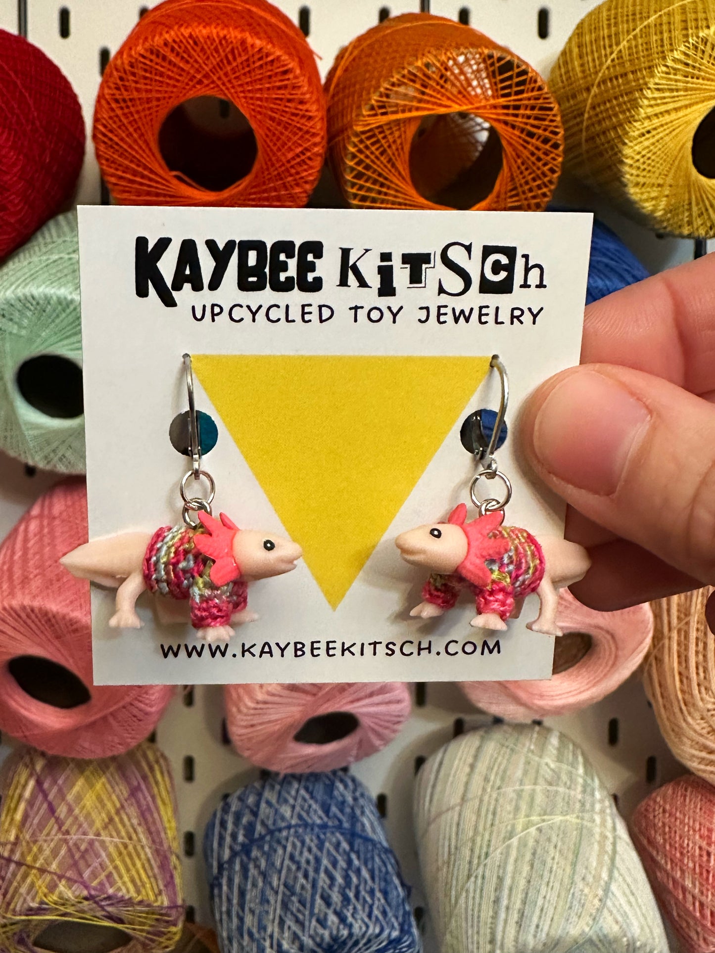 Axolotl "Sweater Friend" Earrings