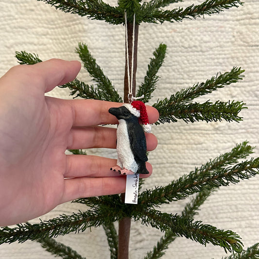 Penguin Santa Hat Ornament