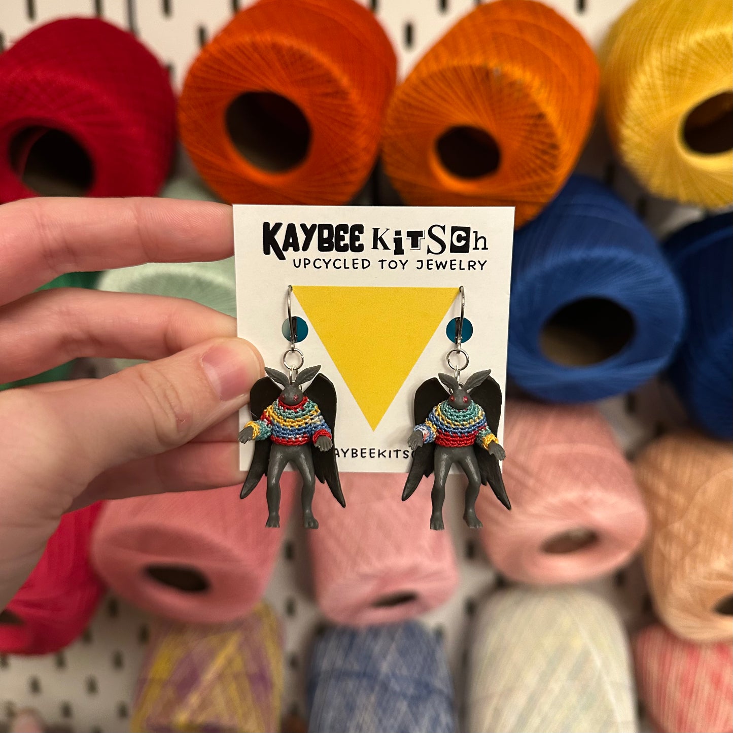 PRE-ORDER: Mothman "Sweater Friend" Earrings